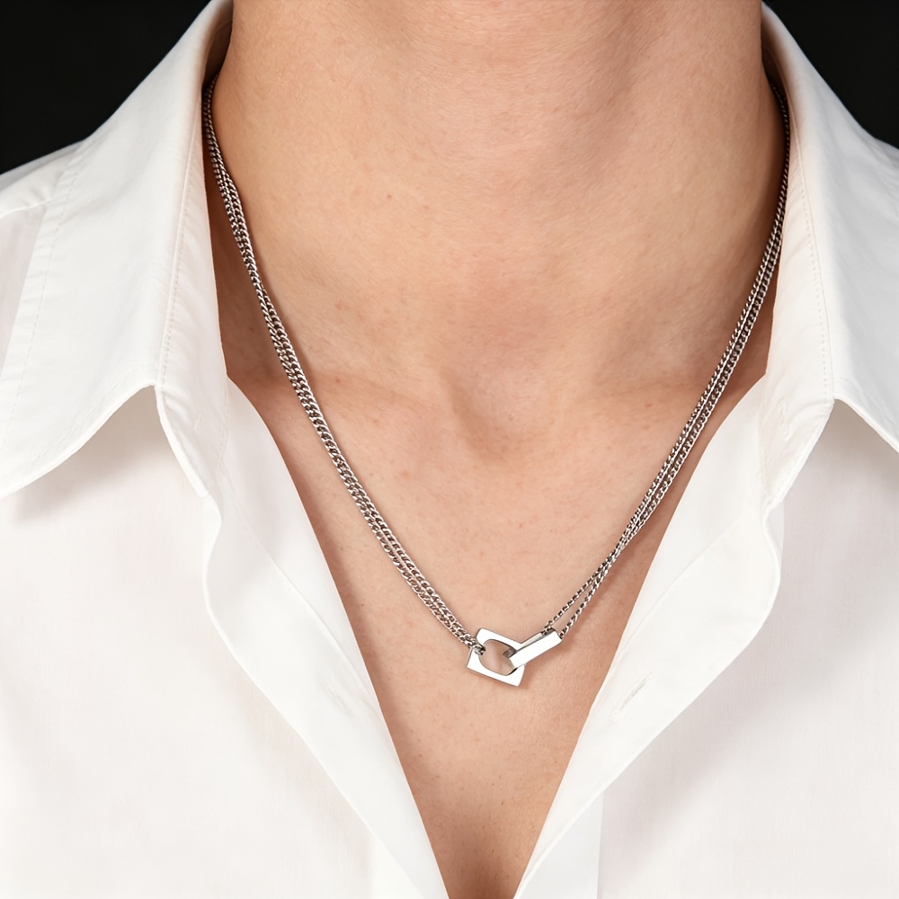 Minimalist Korean Style Double Layer Necklace